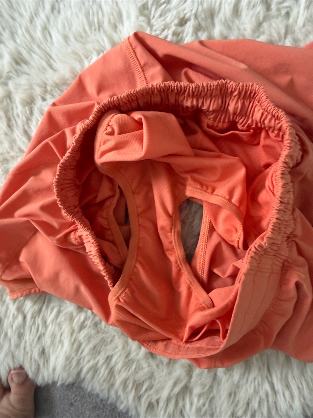 Coral Elastic Waist Athletic Shorts - Picture 3 of 4